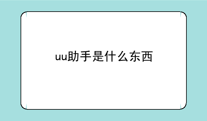 uu助手是什么东西