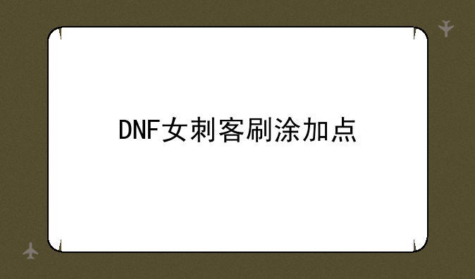 DNF女刺客刷涂加点