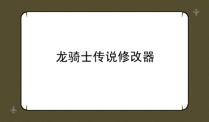 龙骑士传说修改器