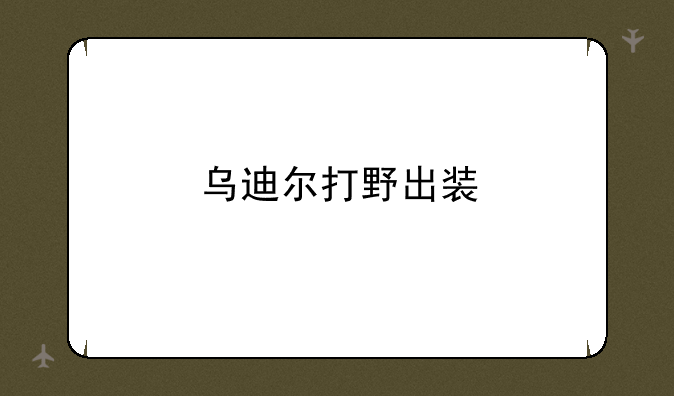 乌迪尔打野出装