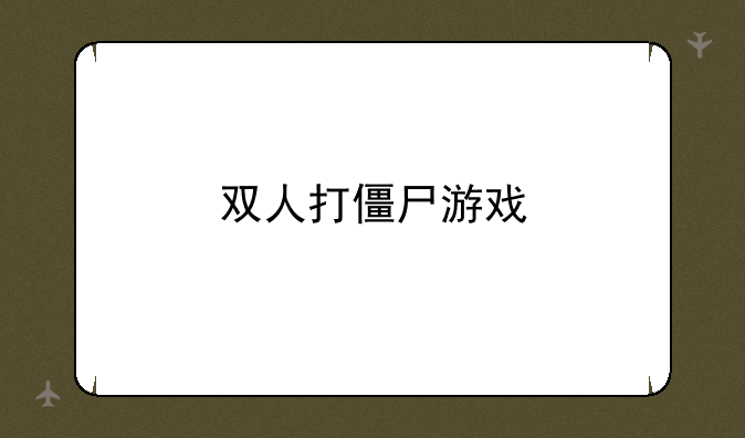 双人打僵尸游戏