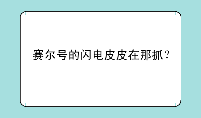 赛尔号的闪电皮皮在那抓？