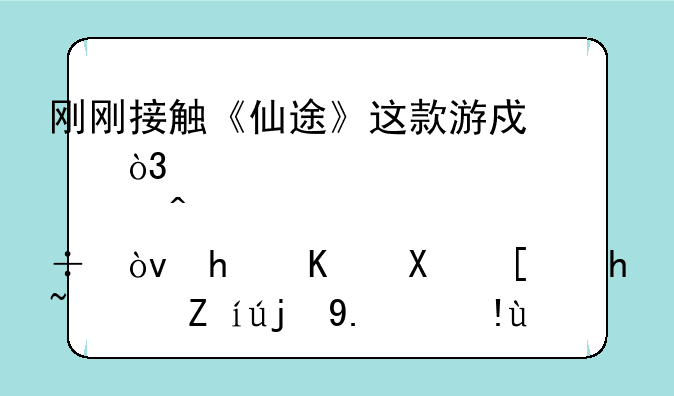 刚刚接触《仙途》这款游戏，那个门派好？怎么加属性？请高人指点！