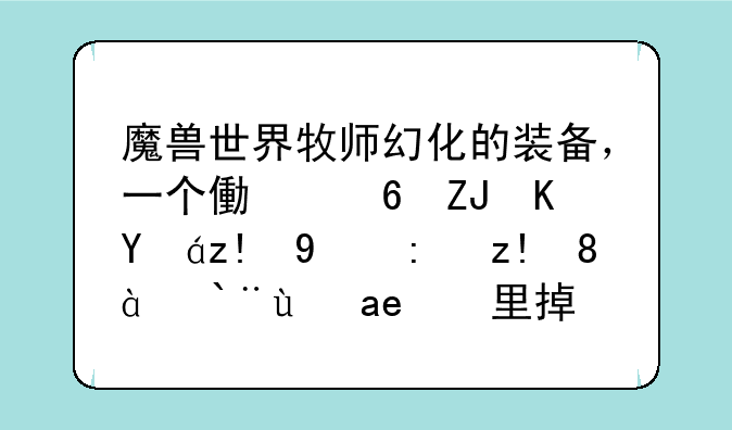 魔兽世界牧师幻化的装备，一个像小天使翅膀的肩膀。那是哪里掉落的？