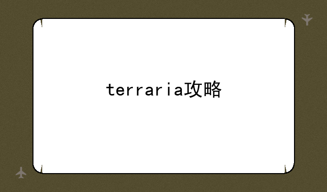 terraria攻略