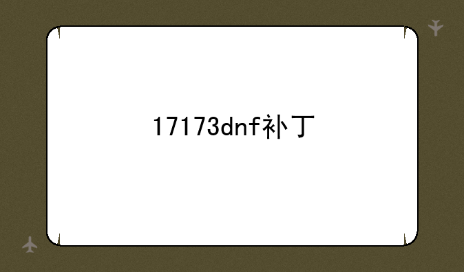 17173dnf补丁