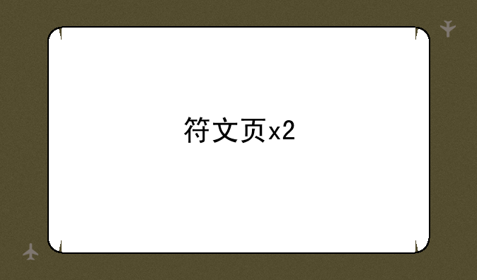 符文页x2